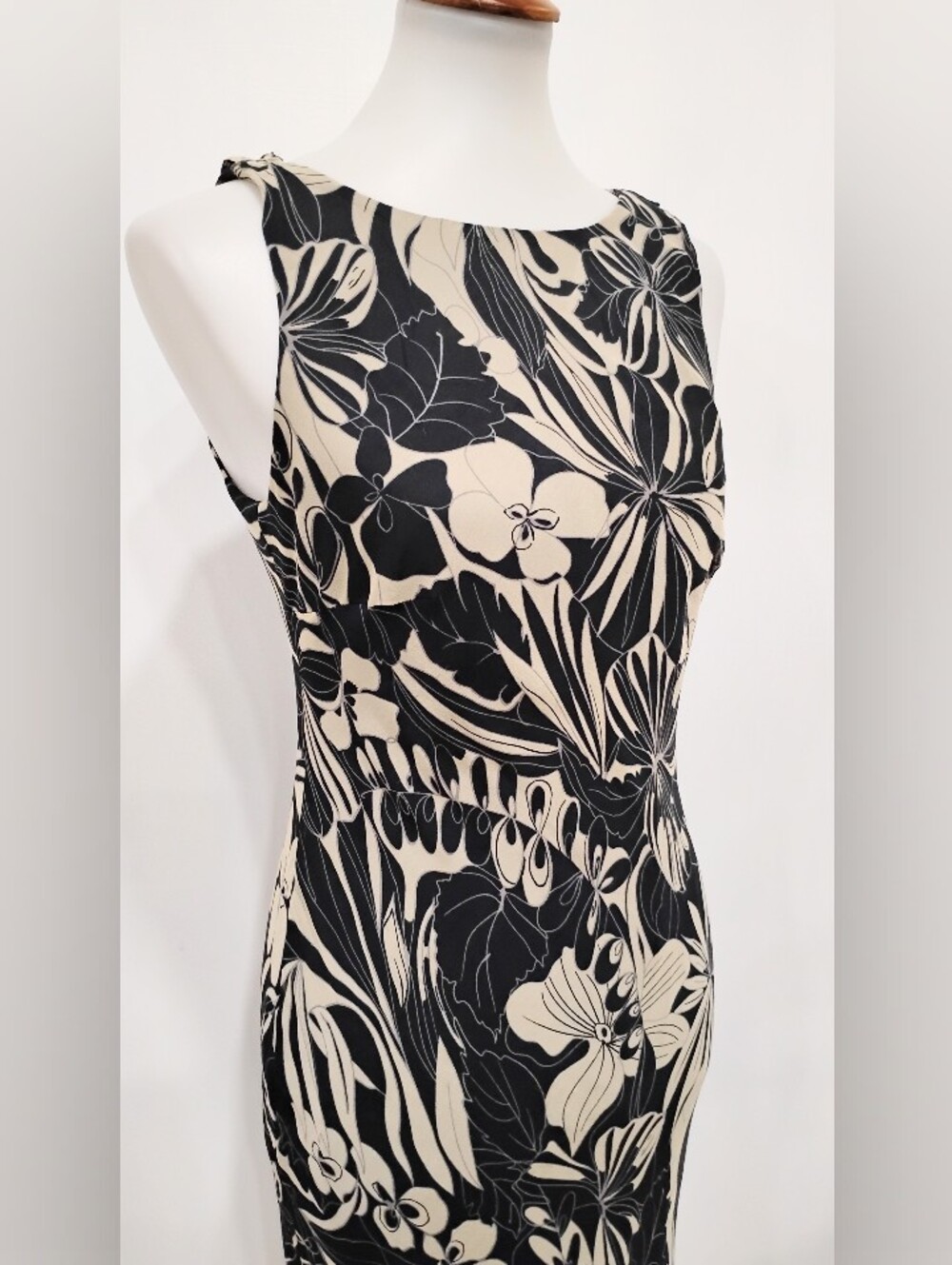 SILK CHIFFON ROBBIE BEE DRESS - Picture 3 of 8